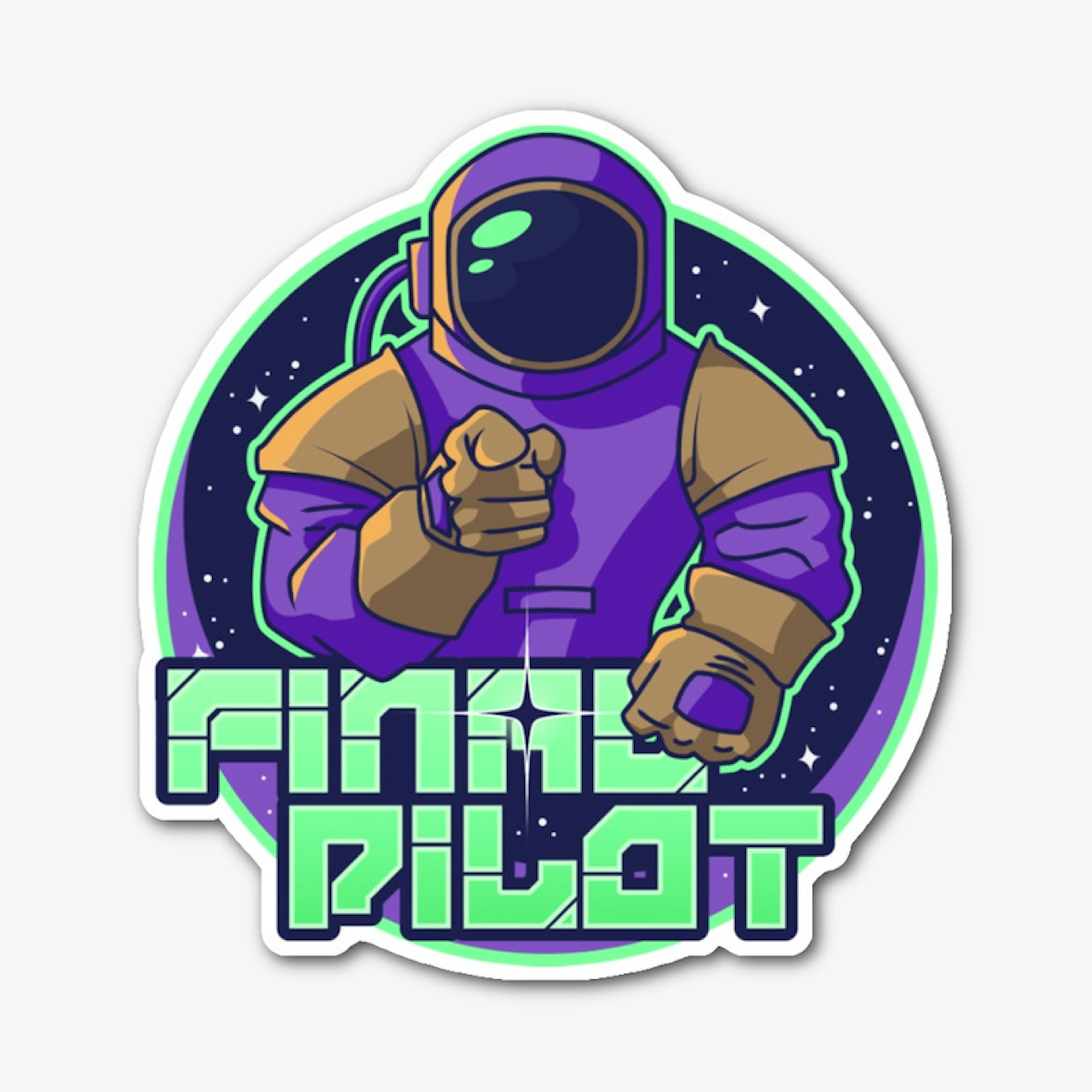 Final Pilot Logo Sticker